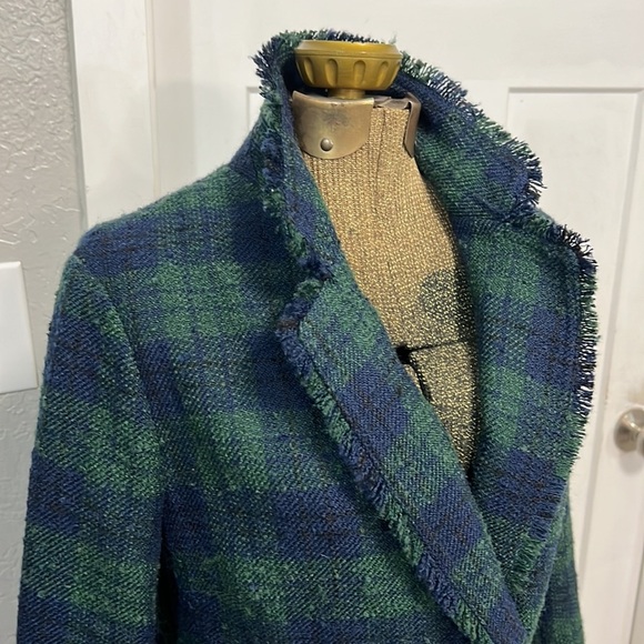 BANANA REPUBLIC PLAID BLAZER XS - Picture 4 of 16